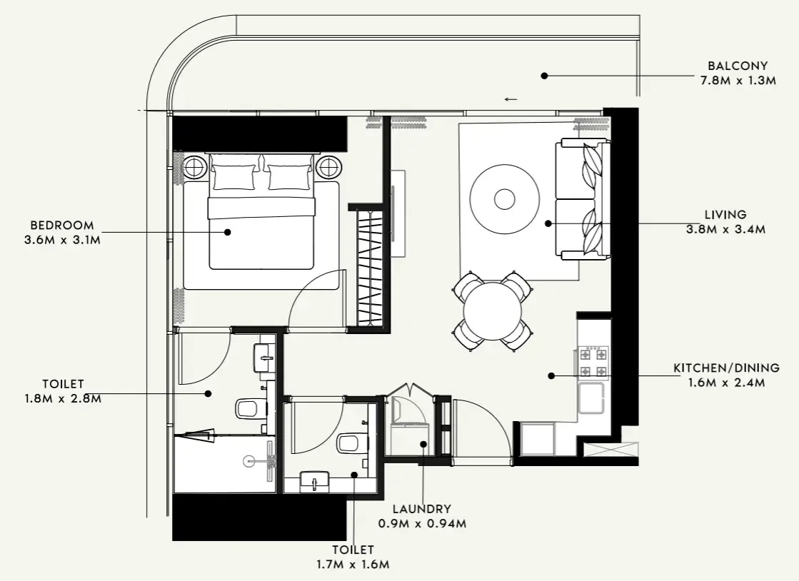 Azizi Azizi Milan floor plan
