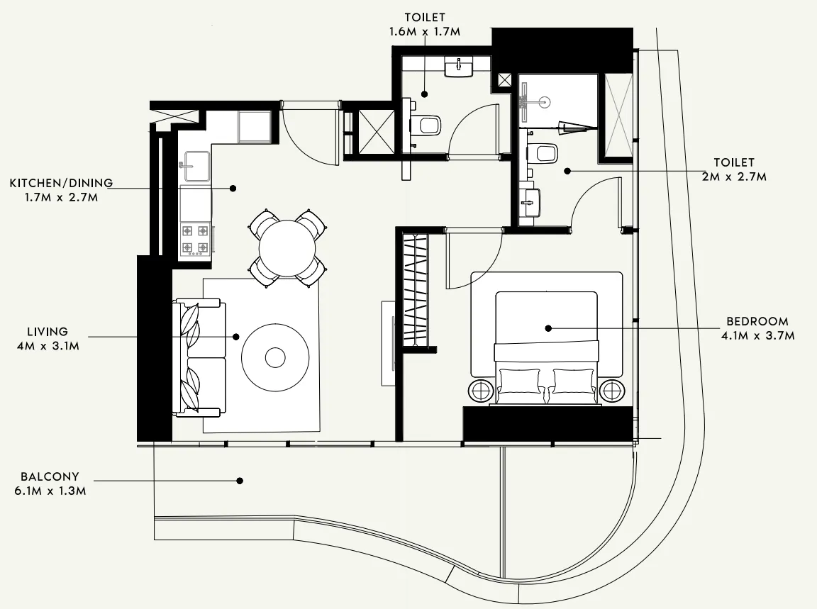 Azizi Azizi Milan floor plan
