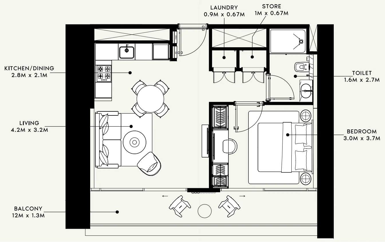 Azizi Azizi Milan floor plan