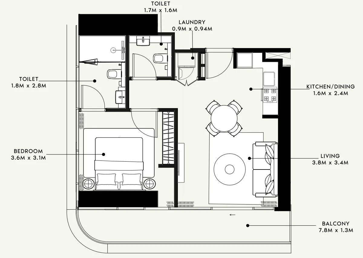 Azizi Azizi Milan floor plan