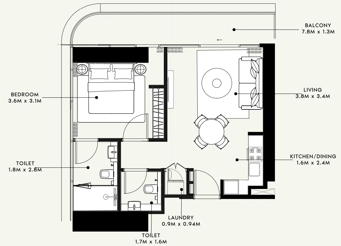 Azizi Azizi Milan floor plan