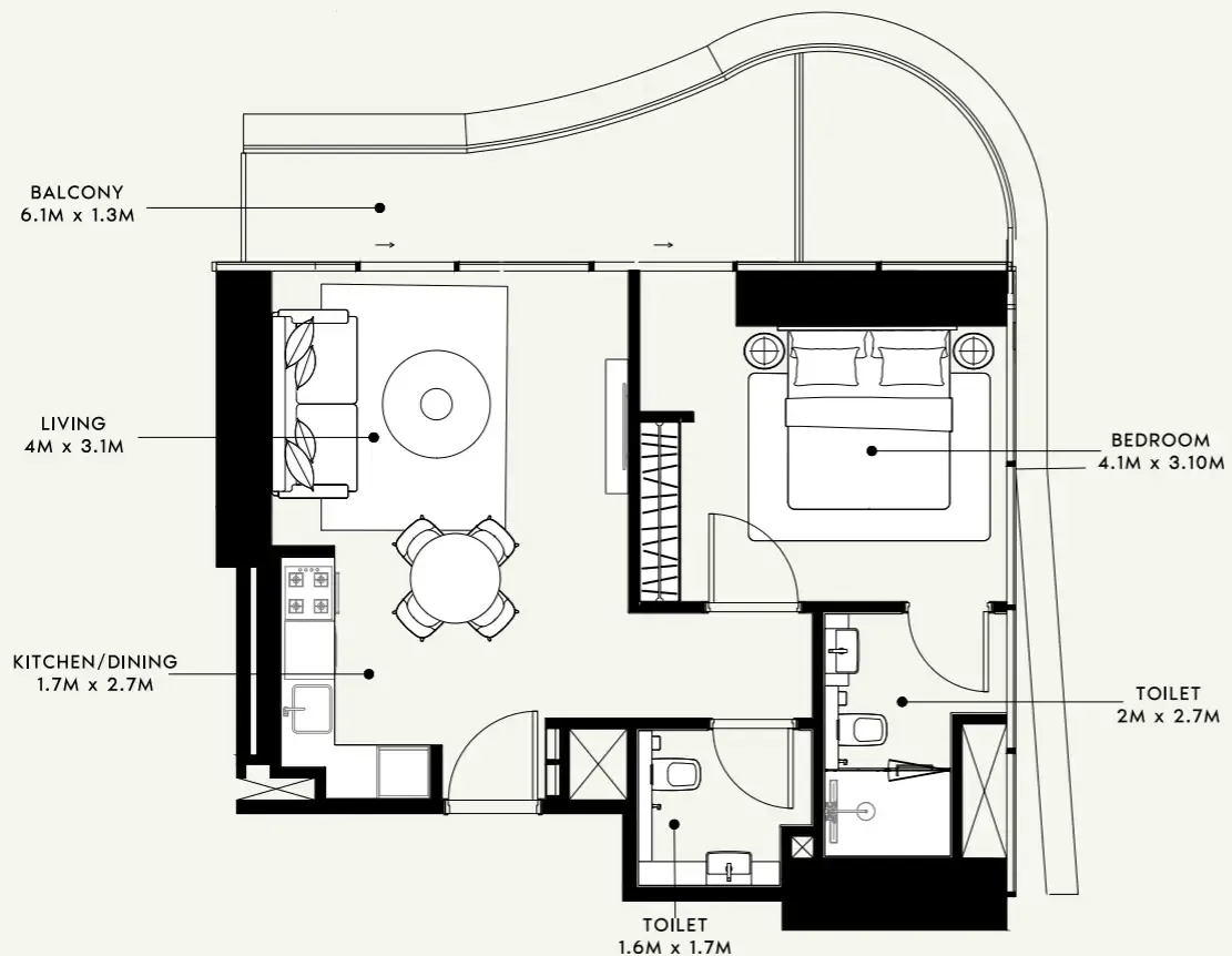 Azizi Azizi Milan floor plan