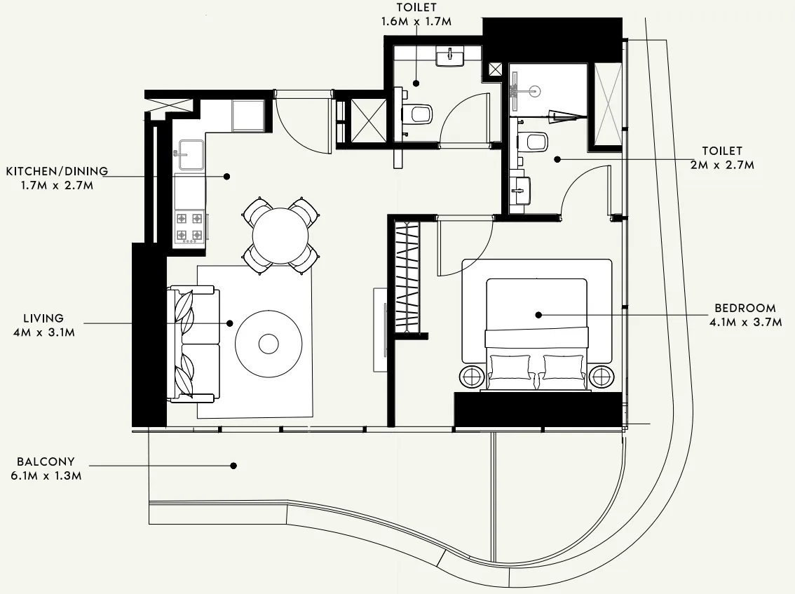 Azizi Azizi Milan floor plan