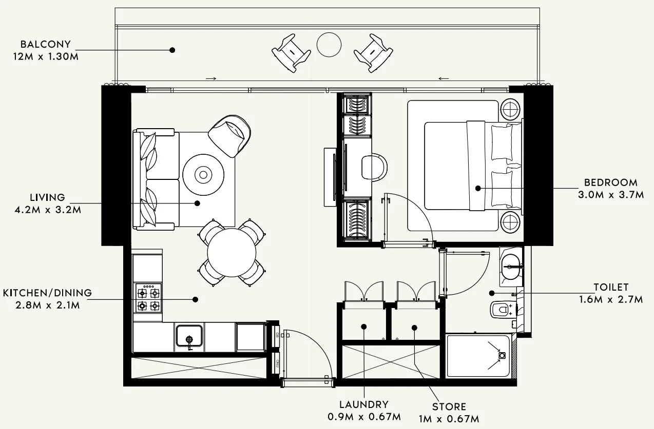 Azizi Azizi Milan floor plan