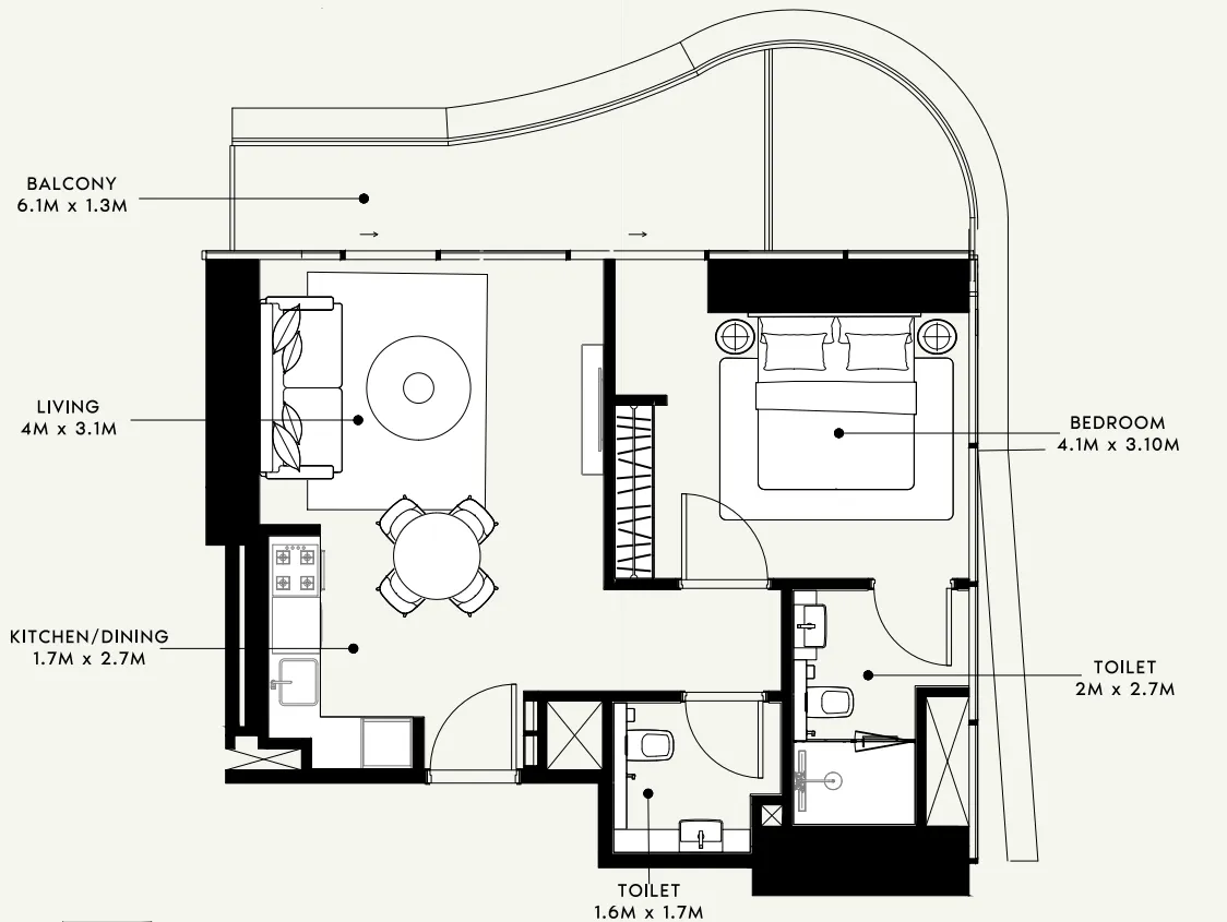 Azizi Azizi Milan floor plan