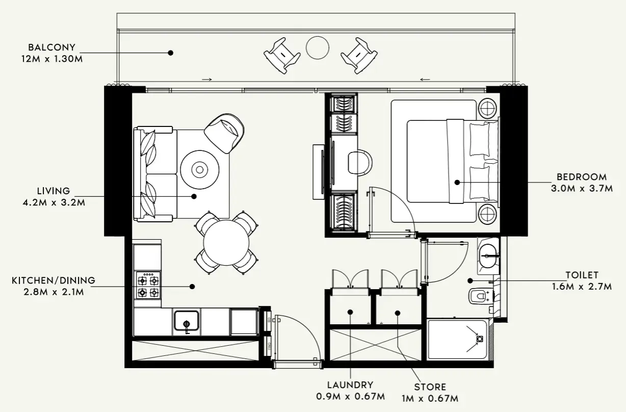 Azizi Azizi Milan floor plan
