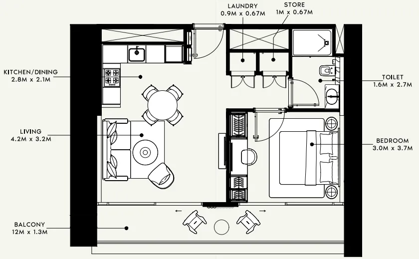 Azizi Azizi Milan floor plan