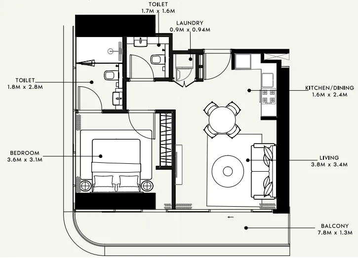 Azizi Azizi Milan floor plan