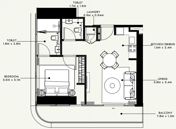 Azizi Azizi Milan floor plan