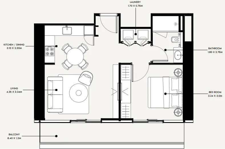 Azizi Azizi Milan floor plan