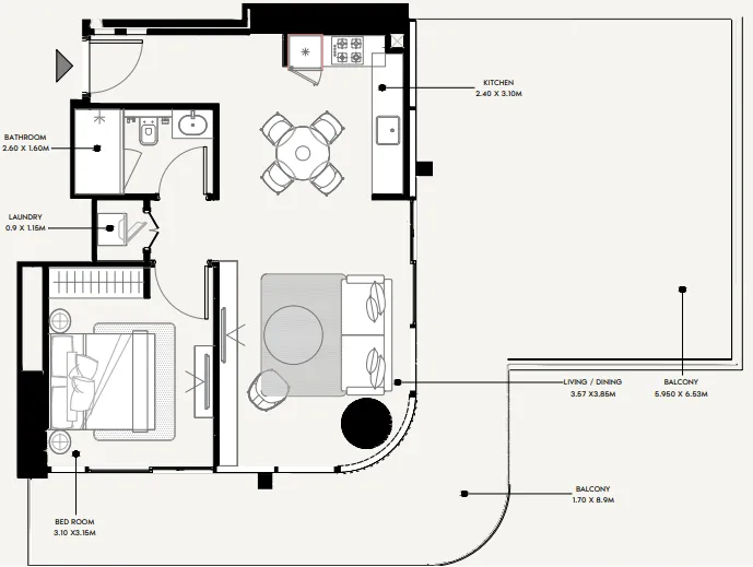 Azizi Azizi Milan floor plan