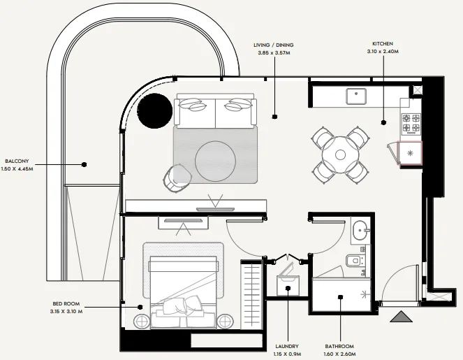 Azizi Azizi Milan floor plan