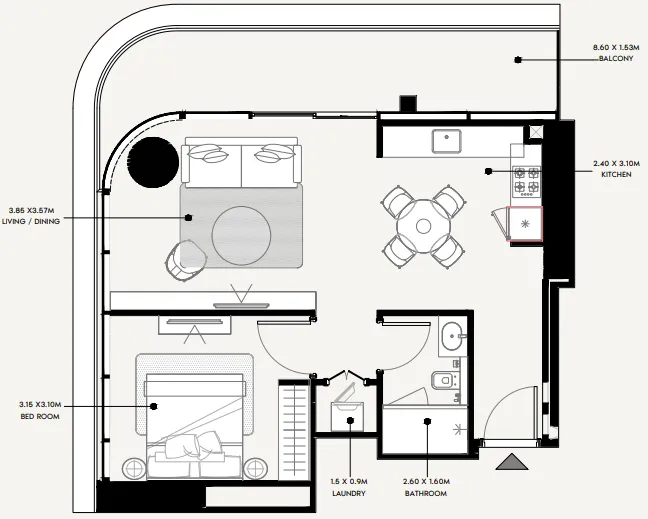 Azizi Azizi Milan floor plan