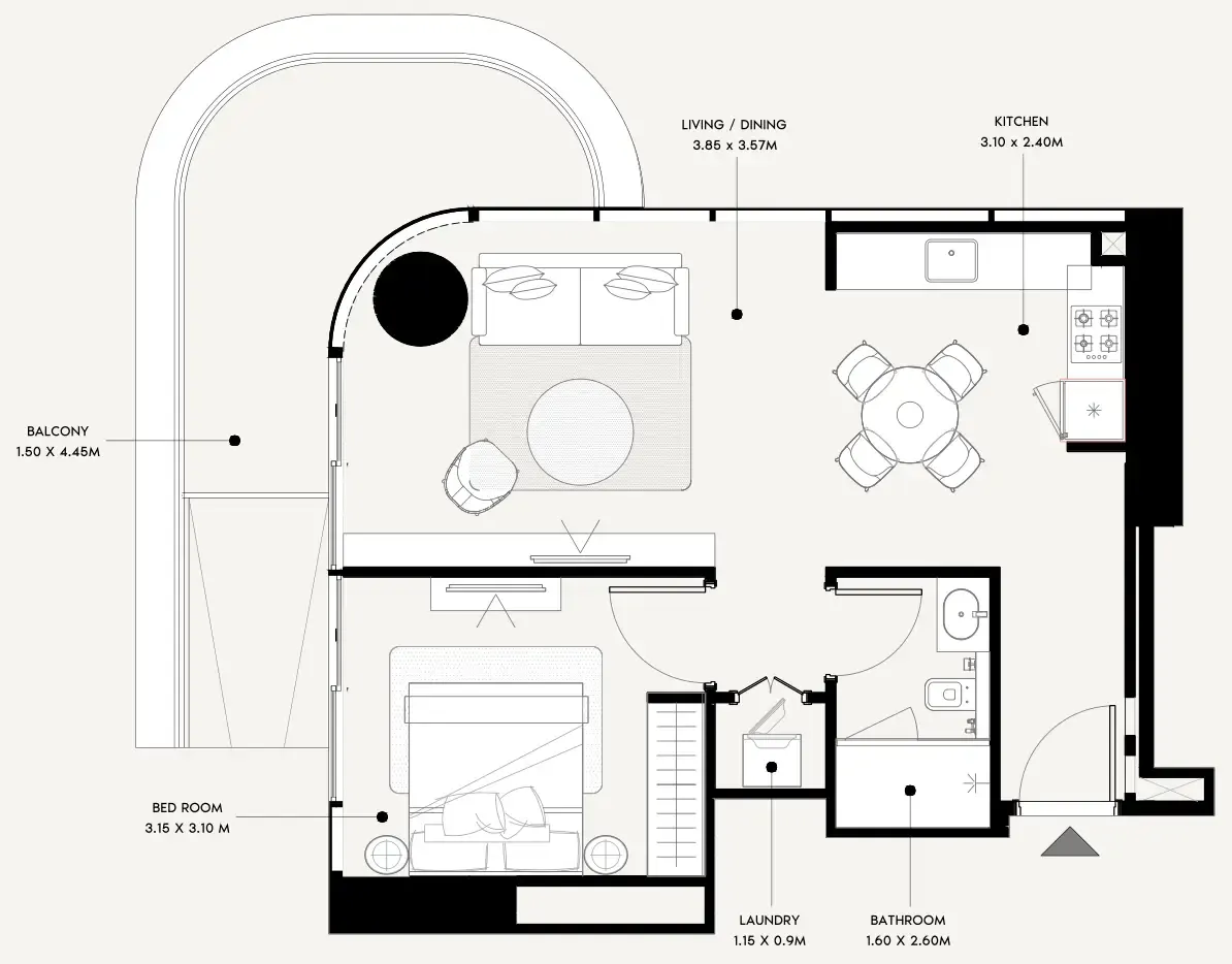 Azizi Azizi Milan floor plan