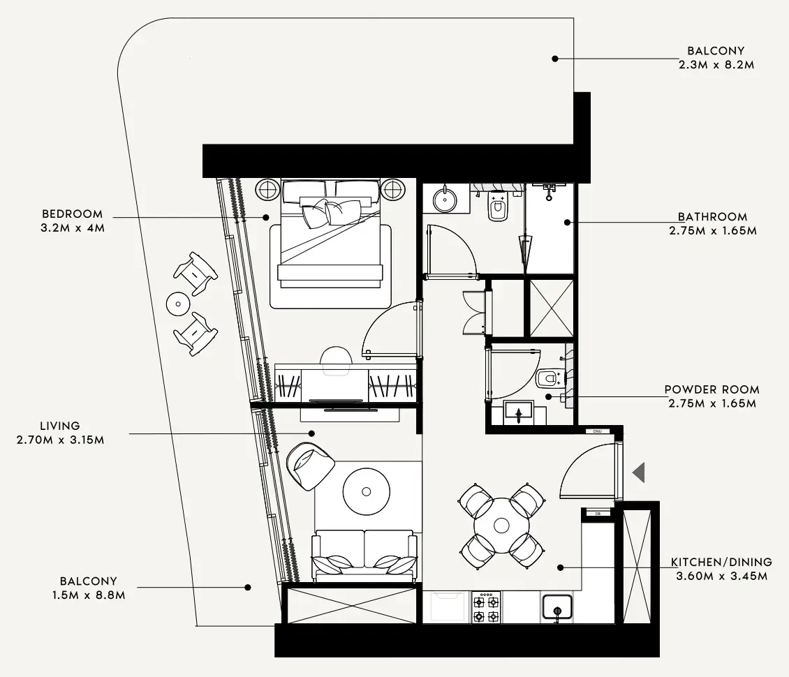Azizi Azizi Milan floor plan