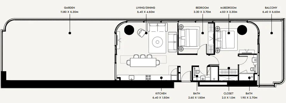 Azizi Azizi Milan floor plan