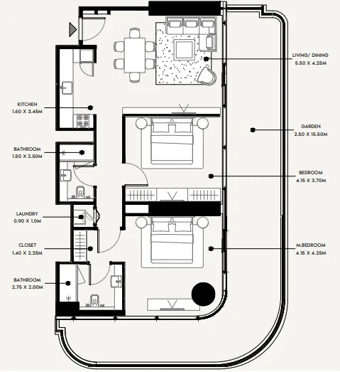 Azizi Azizi Milan floor plan