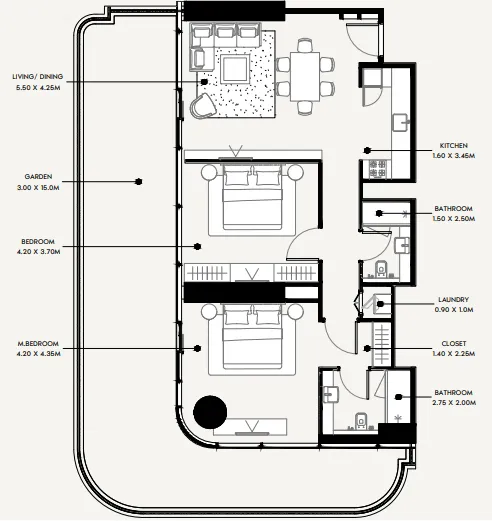 Azizi Azizi Milan floor plan