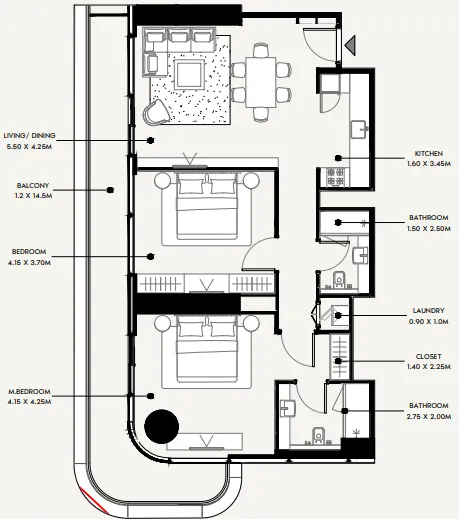 Azizi Azizi Milan floor plan