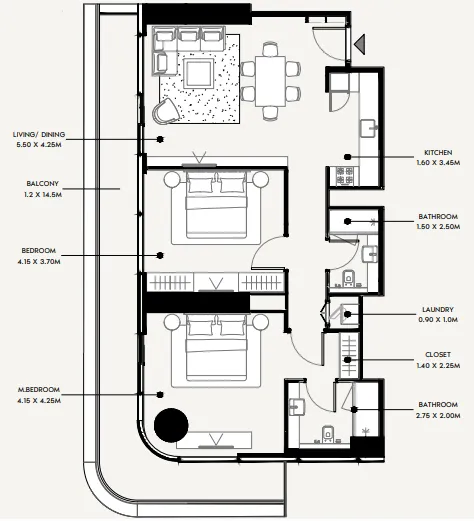 Azizi Azizi Milan floor plan