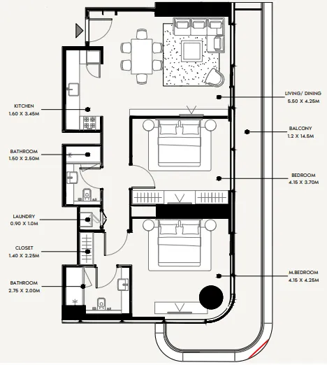 Azizi Azizi Milan floor plan