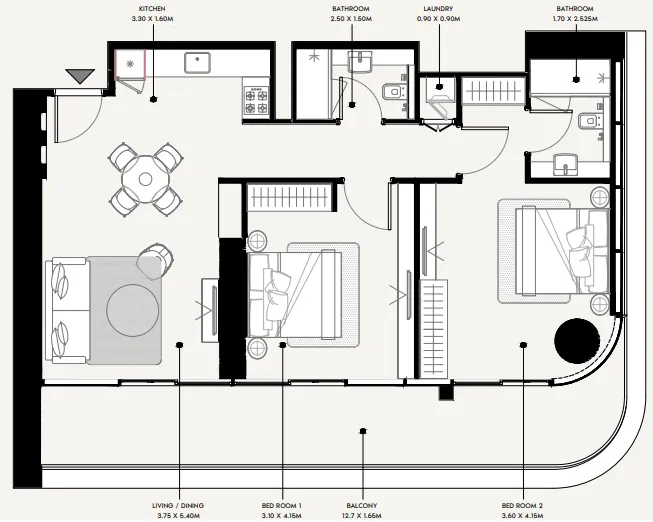 Azizi Azizi Milan floor plan