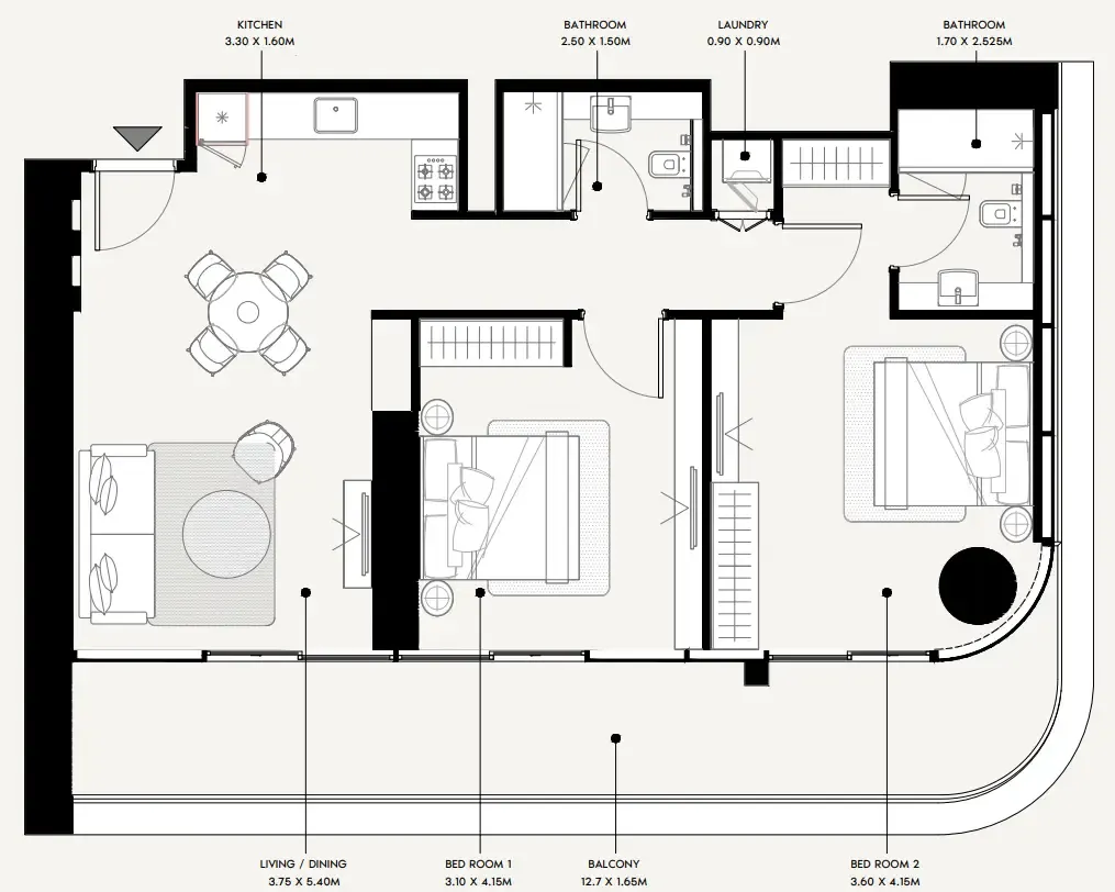 Azizi Azizi Milan floor plan