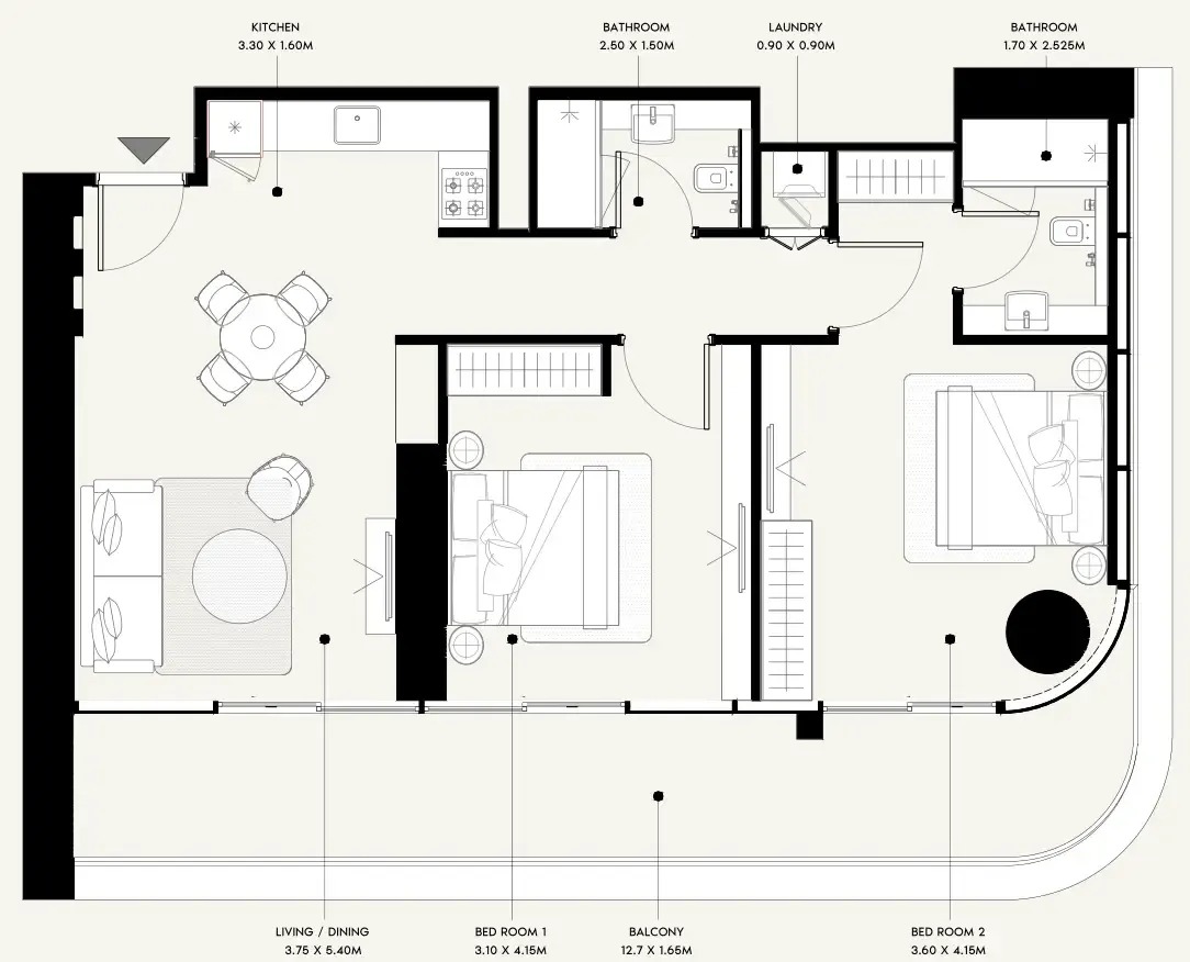 Azizi Azizi Milan floor plan