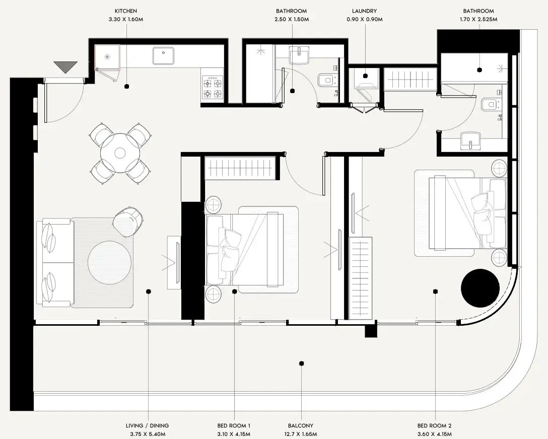 Azizi Azizi Milan floor plan
