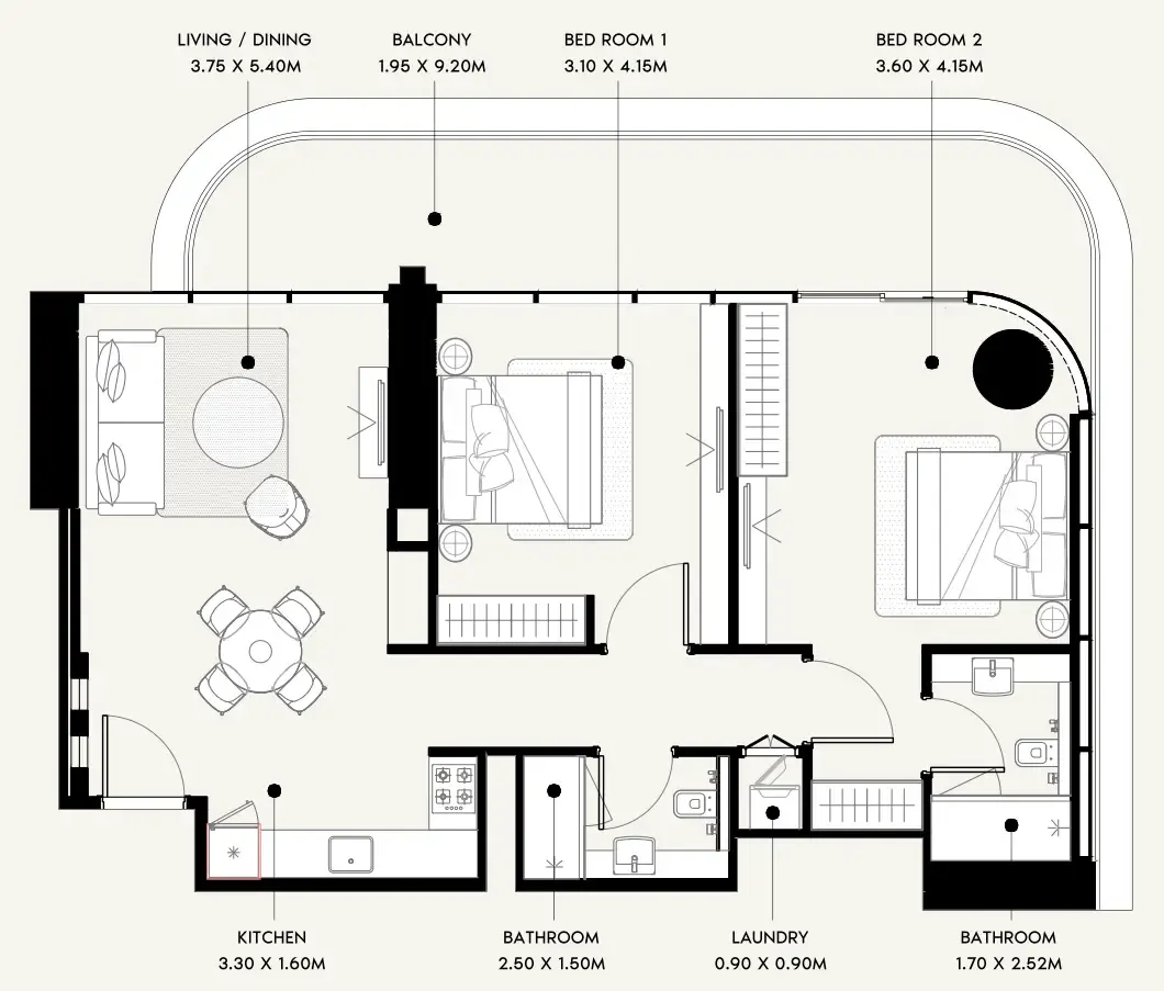 Azizi Azizi Milan floor plan
