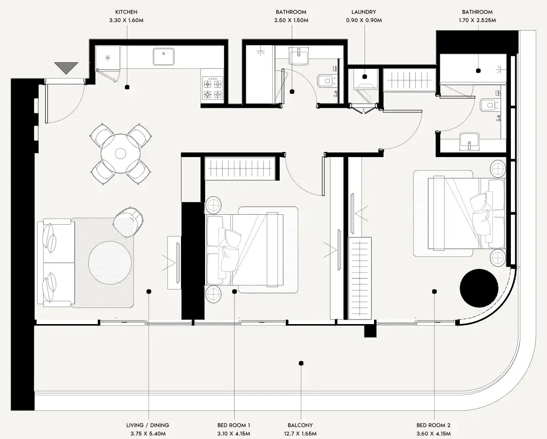 Azizi Azizi Milan floor plan