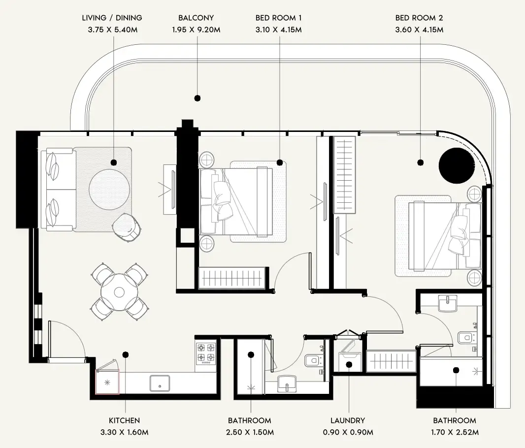 Azizi Azizi Milan floor plan