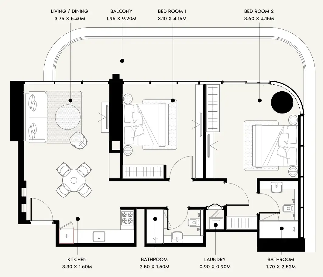 Azizi Azizi Milan floor plan