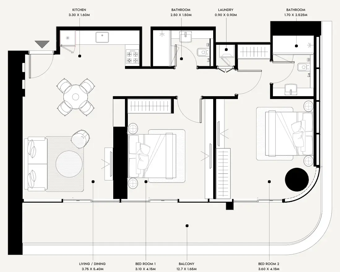 Azizi Azizi Milan floor plan