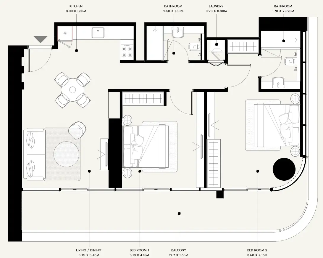 Azizi Azizi Milan floor plan