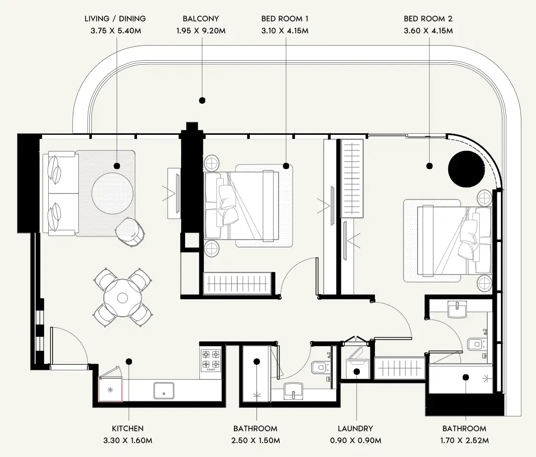 Azizi Azizi Milan floor plan