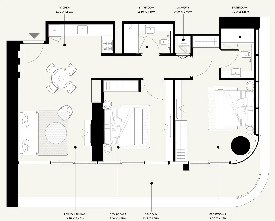 Azizi Azizi Milan floor plan
