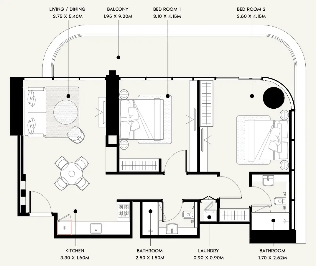 Azizi Azizi Milan floor plan