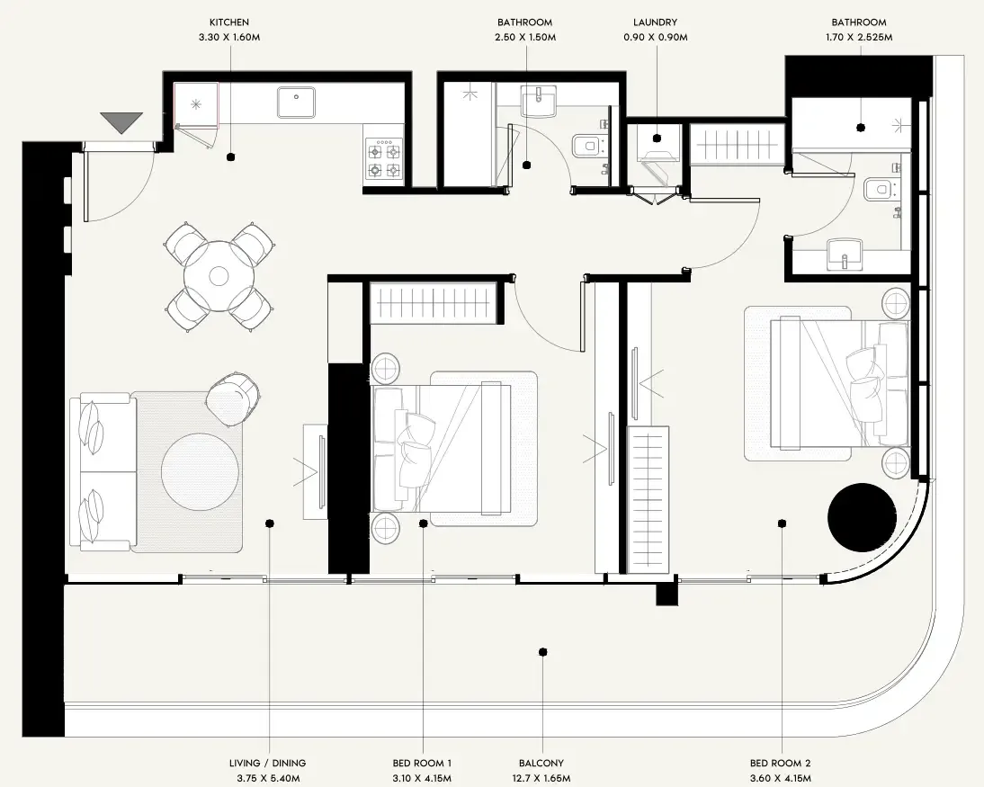 Azizi Azizi Milan floor plan