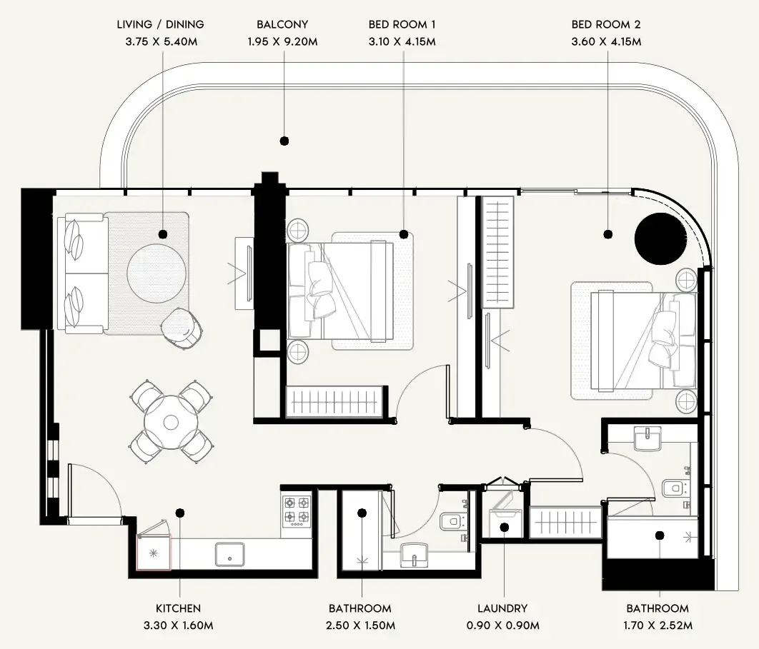 Azizi Azizi Milan floor plan
