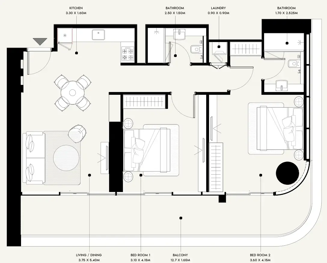 Azizi Azizi Milan floor plan