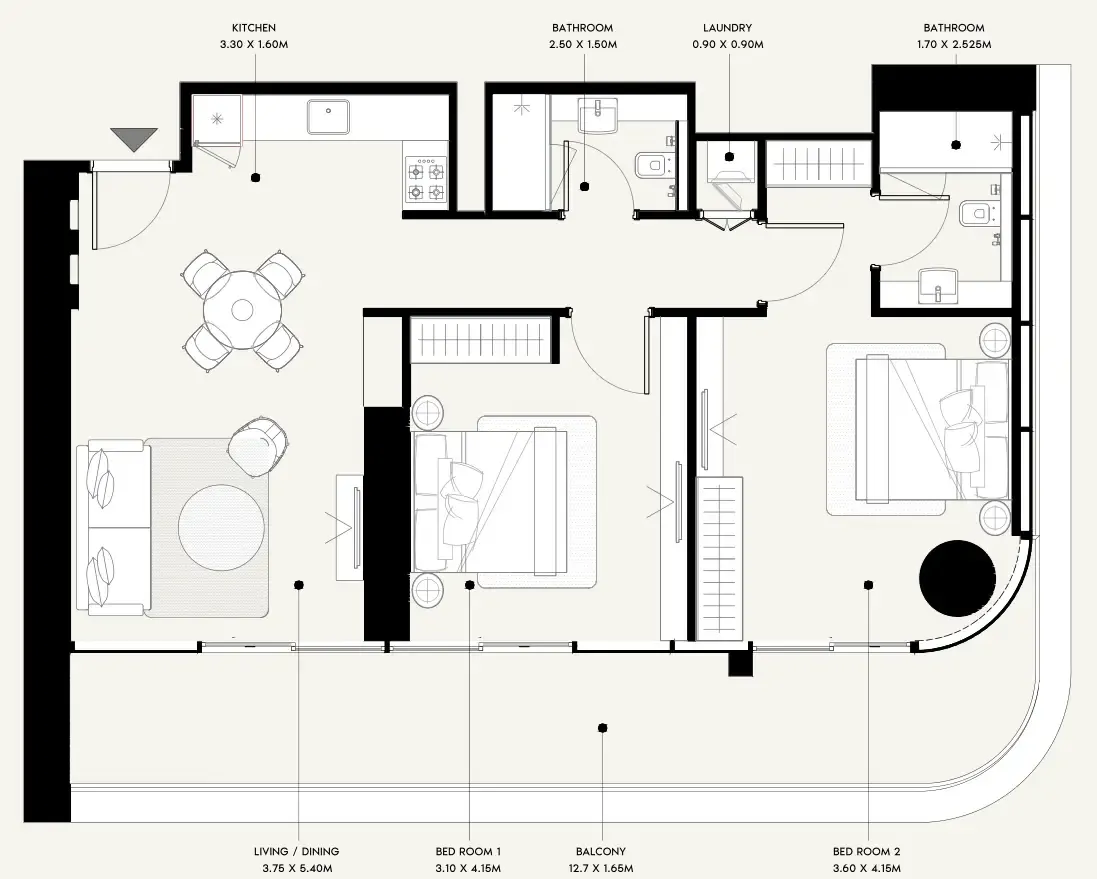 Azizi Azizi Milan floor plan