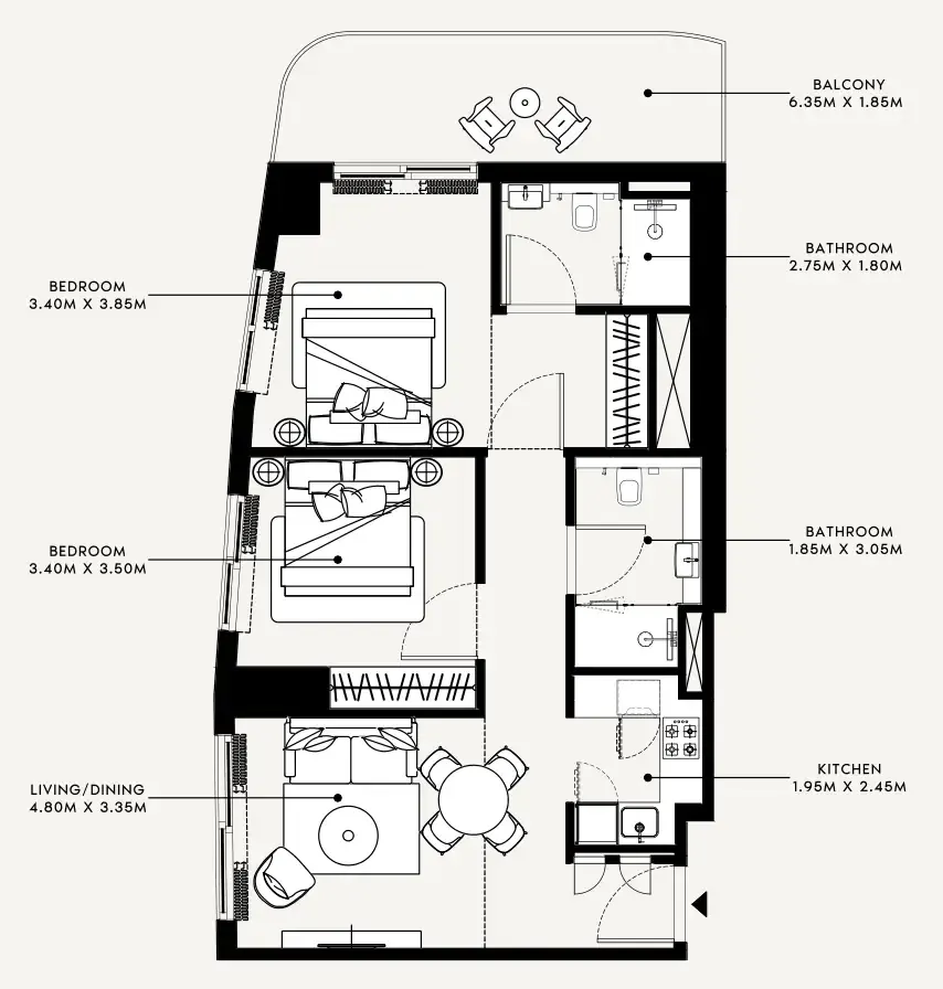 Azizi Azizi Milan floor plan