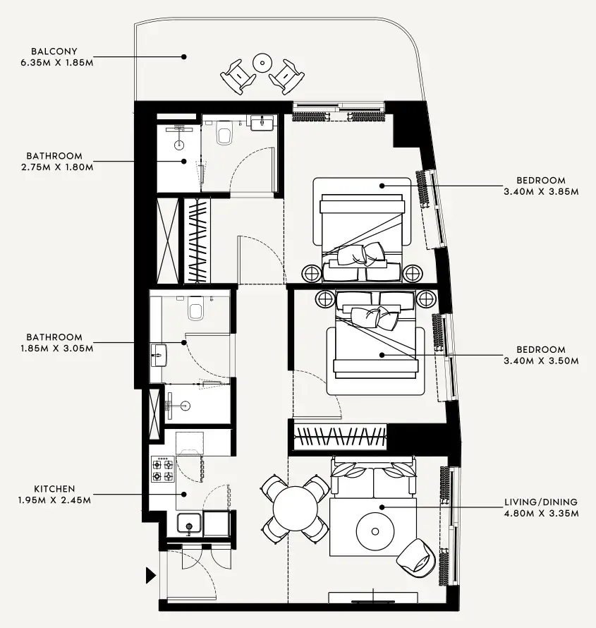 Azizi Azizi Milan floor plan