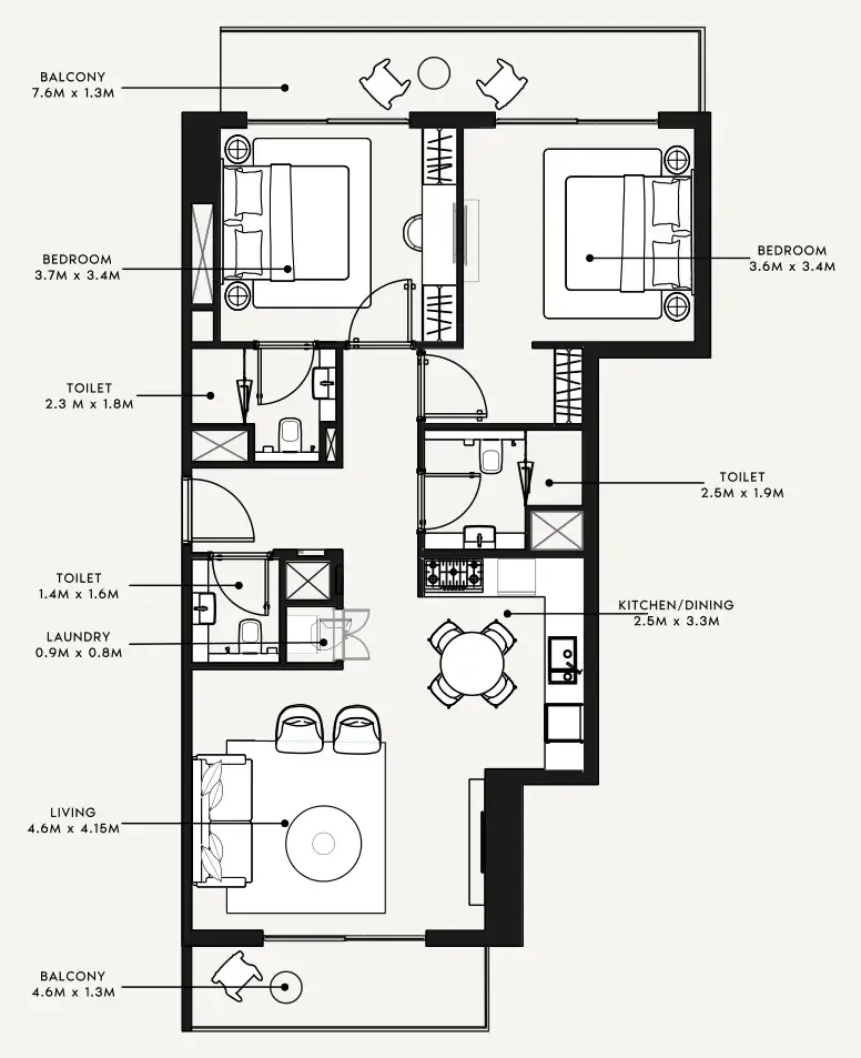 Azizi Azizi Milan floor plan