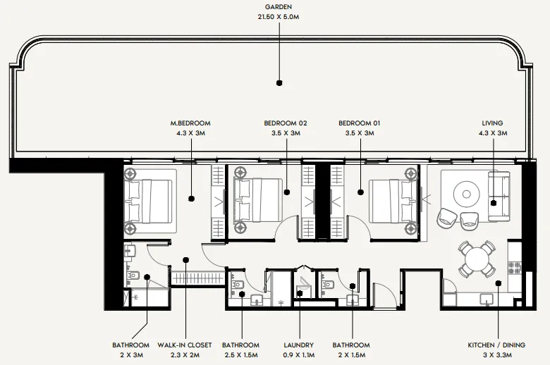 Azizi Azizi Milan floor plan
