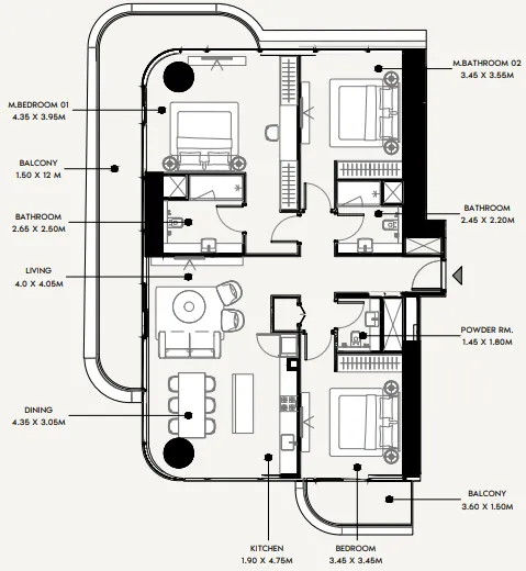 Azizi Azizi Milan floor plan