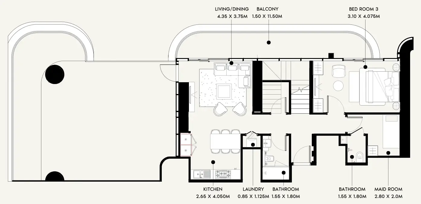 Azizi Azizi Milan floor plan