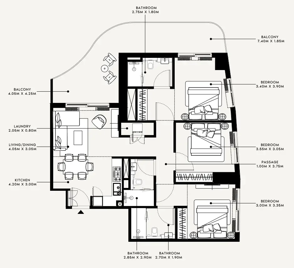 Azizi Azizi Milan floor plan
