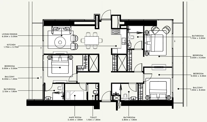 Azizi Azizi Milan floor plan